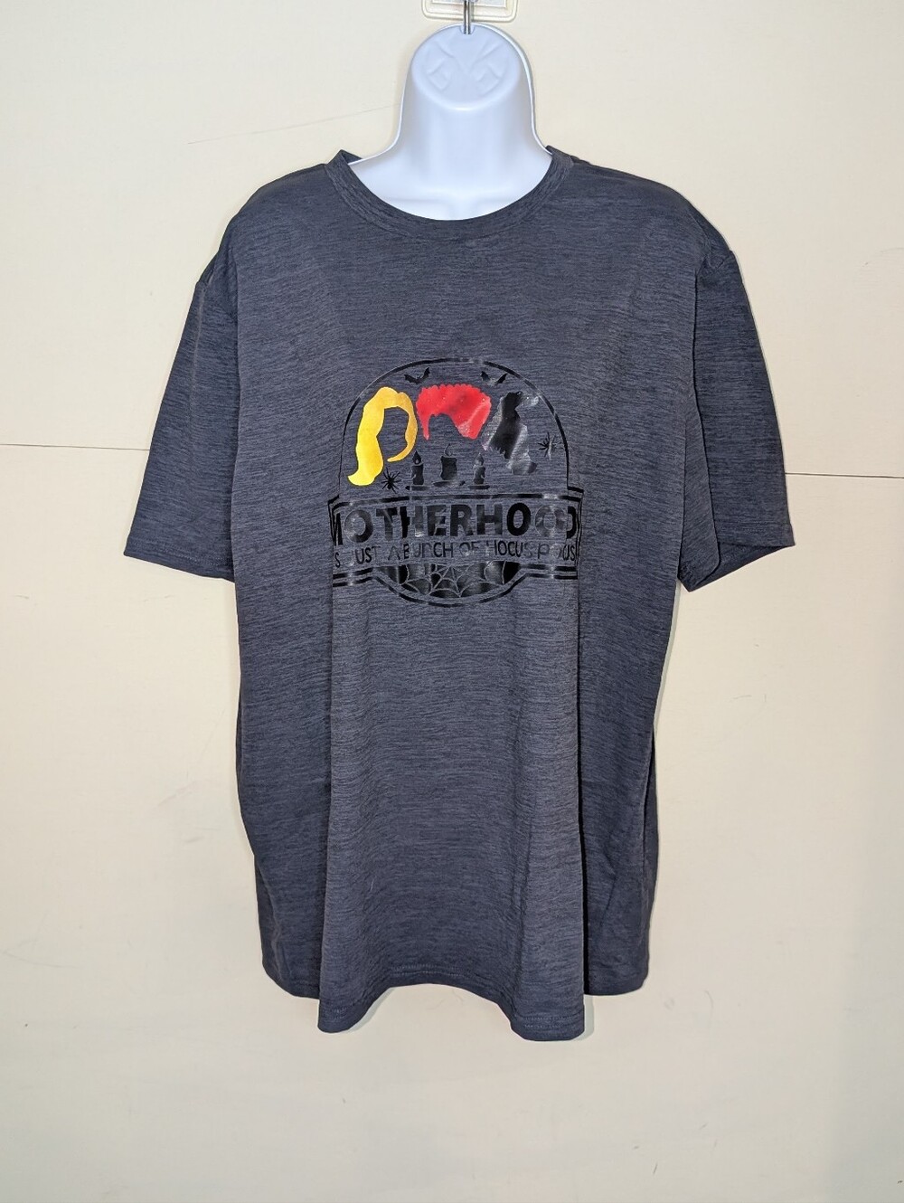 Athletic Graphic Tee "Motherhood It's Just A Bunch Of Hocus Pocus"